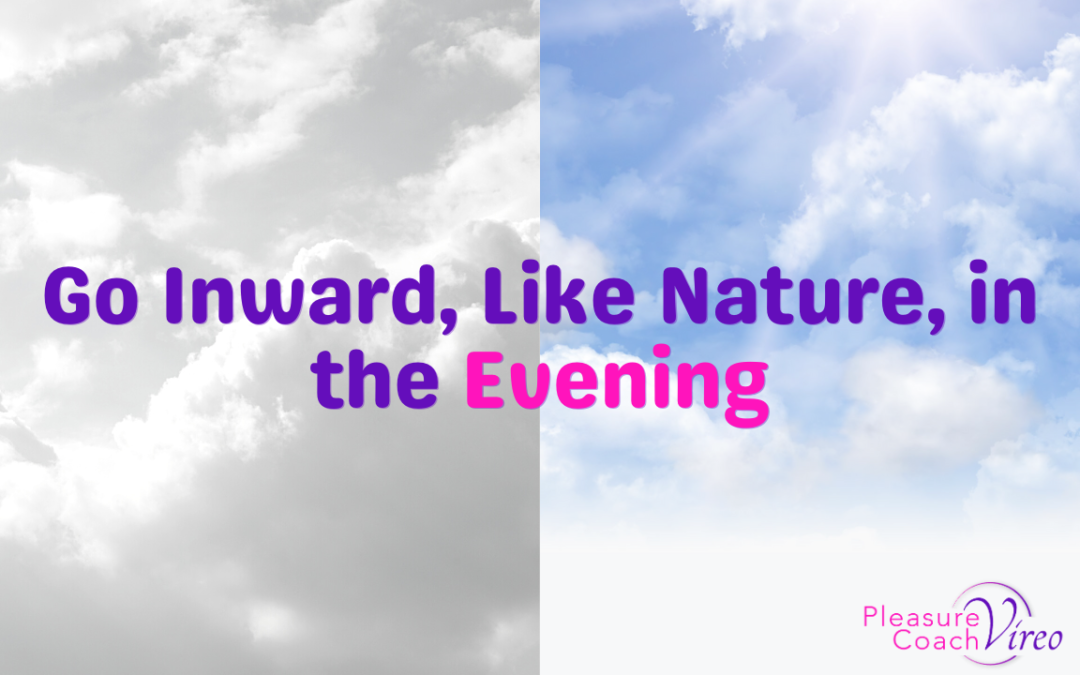 Go Inward, Like Nature, in the Evening